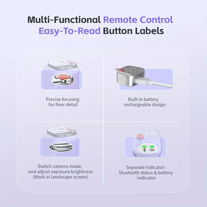 Telesin Magnetic Camera Grip 'Purple'